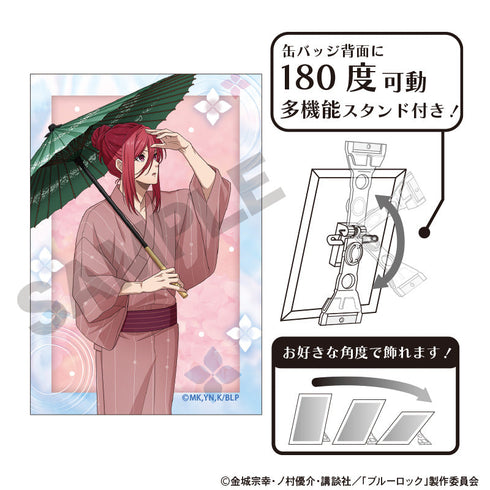 『ブルーロック』アート缶バッジ 千切豹馬 五月雨